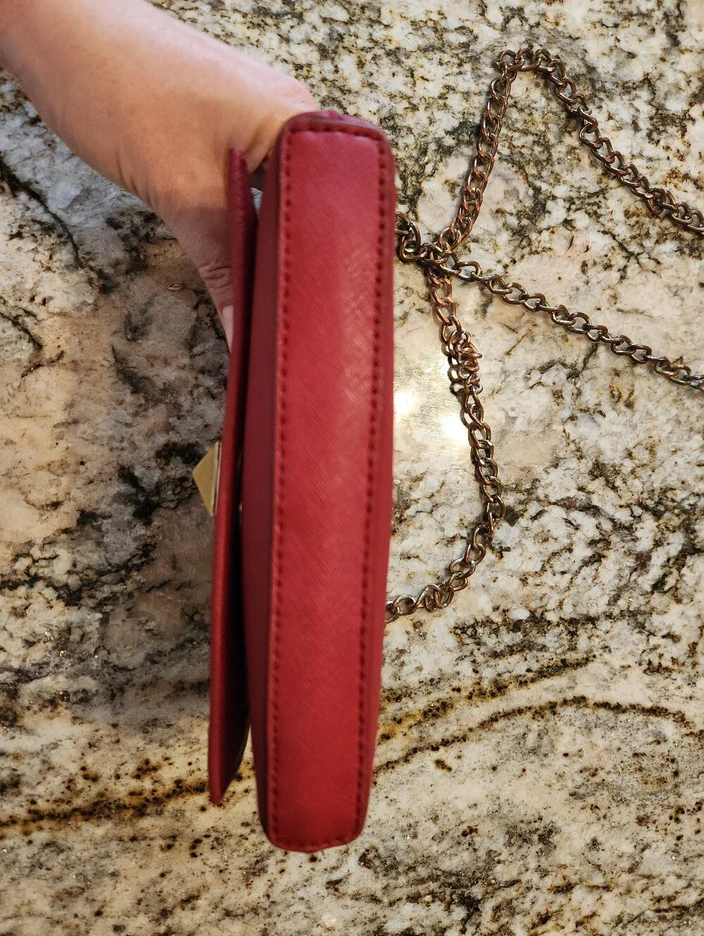 Kate Spade New York Newbury Lane Sally Crossbody Red, Saffiano Leather EUC Purse